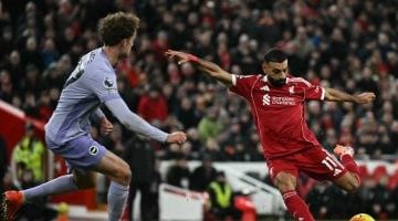 محمد صلاح يقود ليفربول للفوز على برايتون بهدفيه في الدوري الإنجليزي